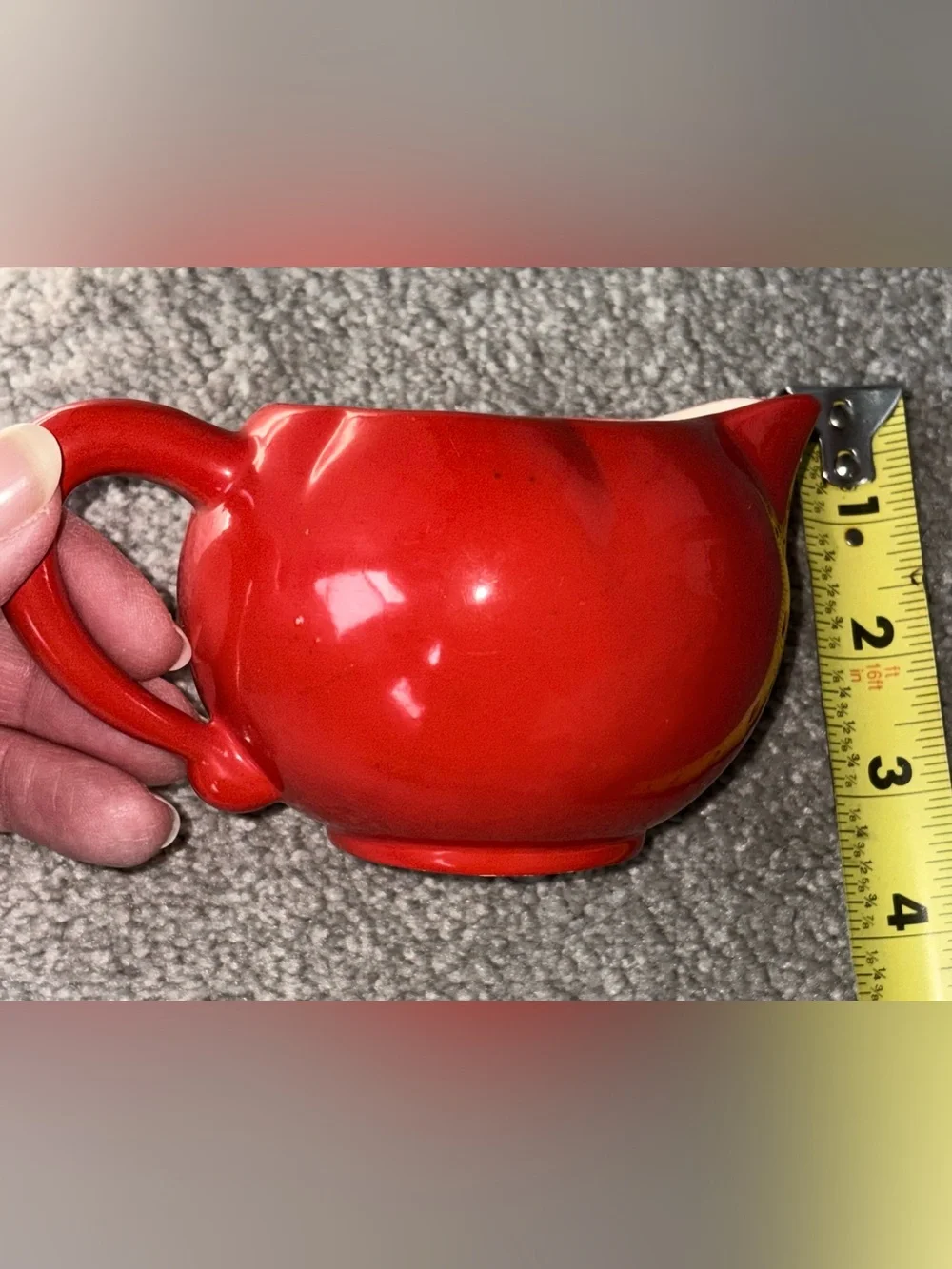 Pantry Parade Red Tomato Ceramic Sugar Bowl & Creamer w/Salt & Pepper Shakers